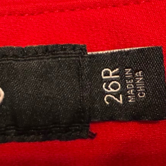 Torrid Red Tailored Trouser Pants with pockets / party pants 26R - Picture 7 of 9